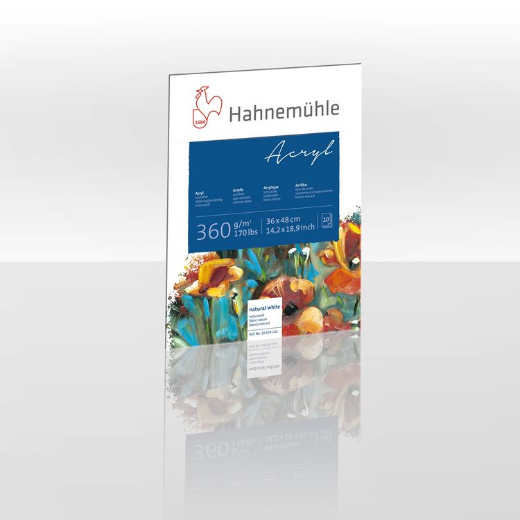 Produktbild: Hahnem&uuml;hle Papier Acryl 360, 36 x 48 cm, 360 g/m&sup2;