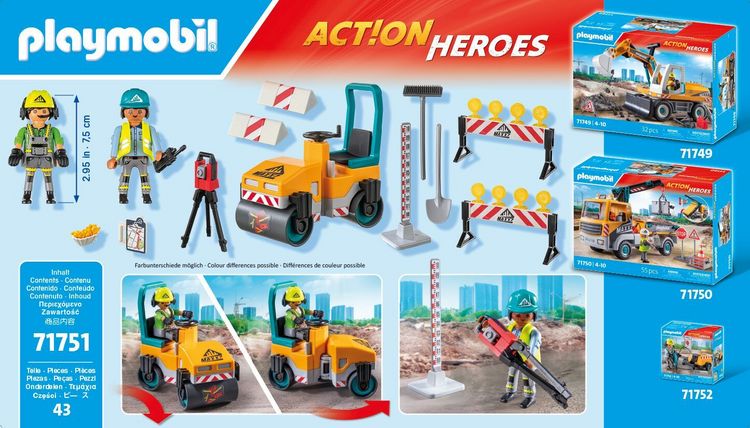 Produktbild: PLAYMOBIL 71751 Stra&szlig;enbaustelle