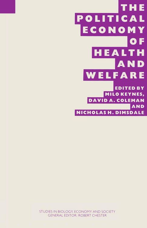 Produktbild: The Political Economy of Health and Welfare