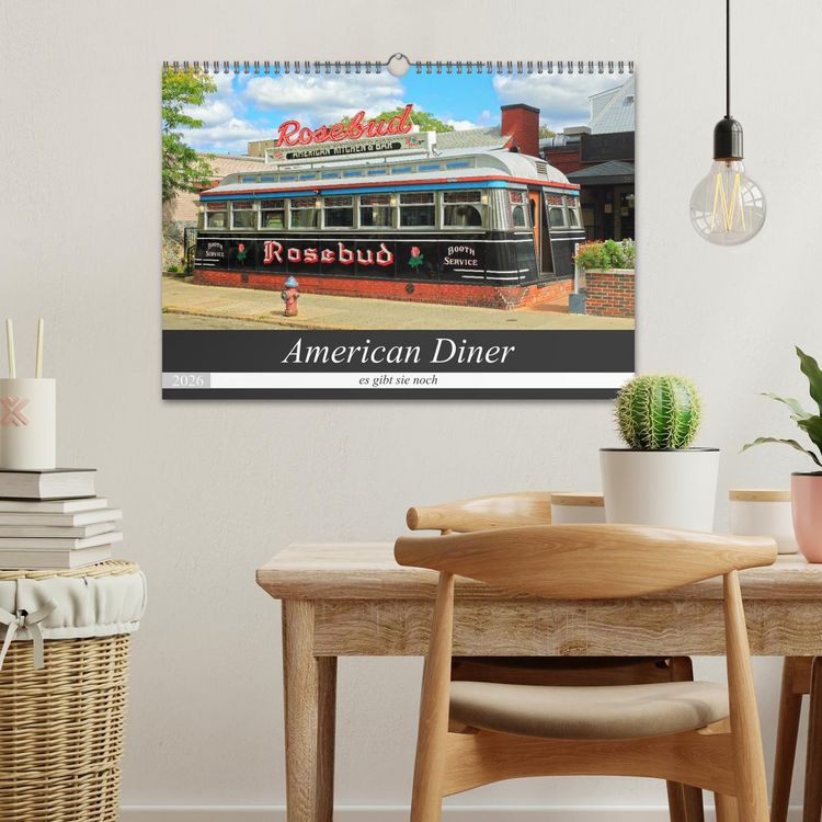Produktbild: American Diner - es gibt sie noch (Wandkalender 2026 DIN A3 quer), CALVENDO Monatskalender