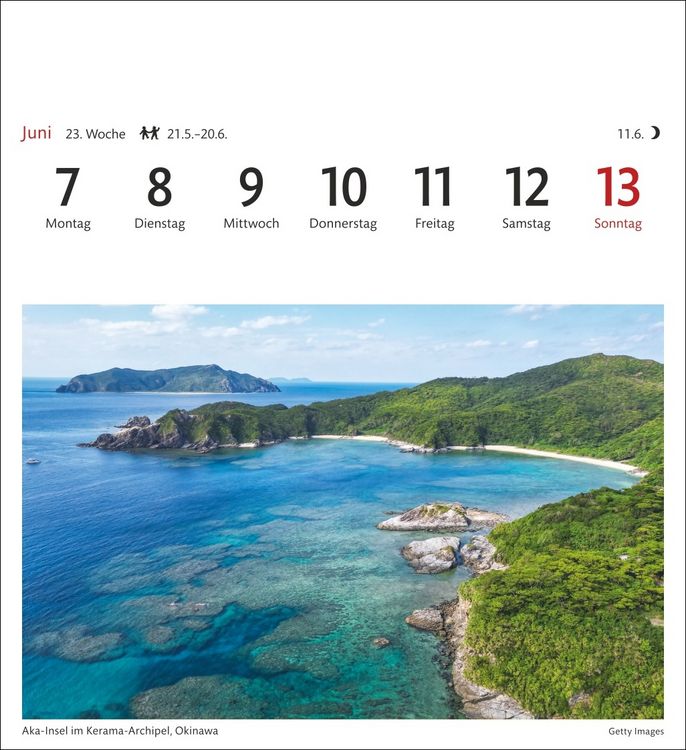 Produktbild: Japan Sehnsuchtskalender 2027 - Wochenkalender mit 53 Postkarten