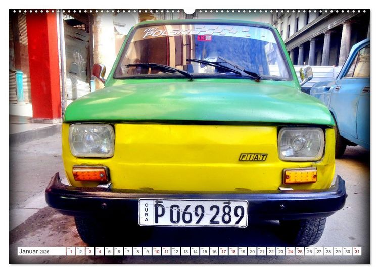 Produktbild: Best of Polski Fiat 126p (hochwertiger Premium Wandkalender 2026 DIN A2 quer), Kunstdruck in Hochglanz