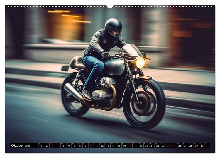 Produktbild: Urban Biker (hochwertiger Premium Wandkalender 2026 DIN A2 quer), Kunstdruck in Hochglanz
