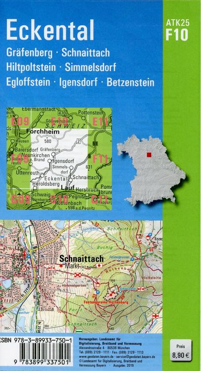 Produktbild: ATK25-F10 Eckental (Amtliche Topographische Karte 1:25000)