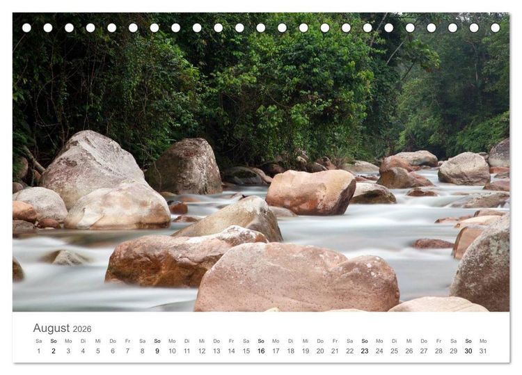 Produktbild: Ecuador - Regenwald und Vulkane (Tischkalender 2026 DIN A5 quer), CALVENDO Monatskalender