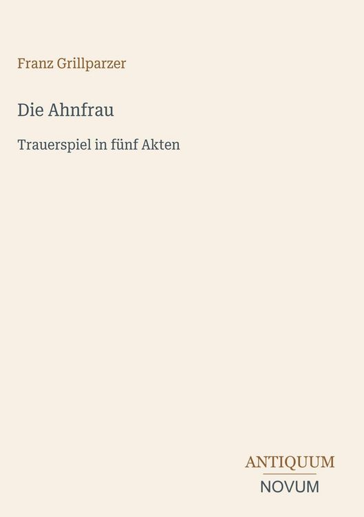Produktbild: Die Ahnfrau