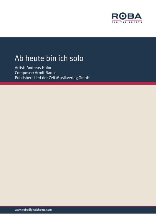 Produktbild: Ab heute bin ich Solo