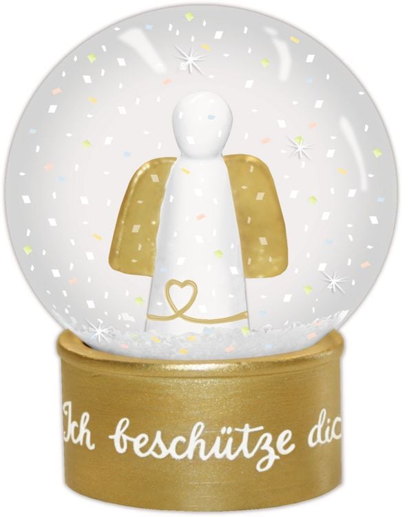 Produktbild: Glitzerkugel Schutzengel - Ich beschütze dich