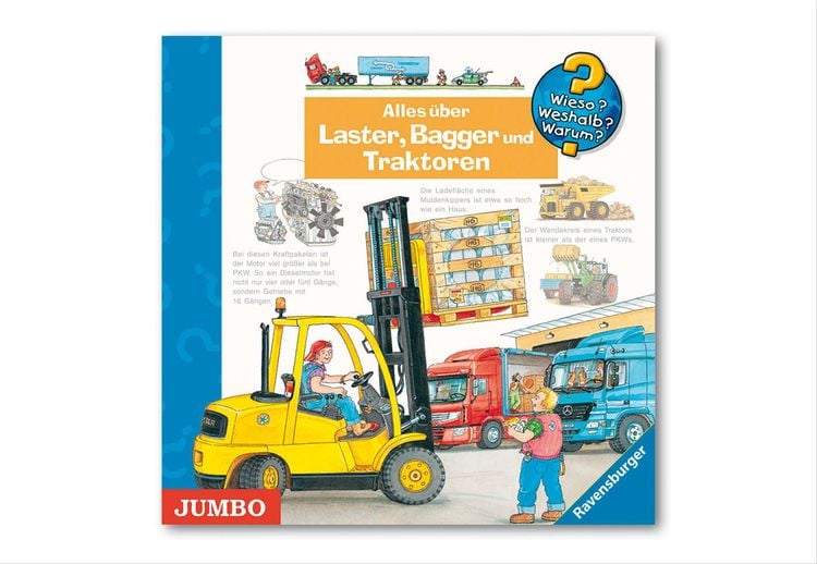 Alles über Laster, Bagger und Traktoren
