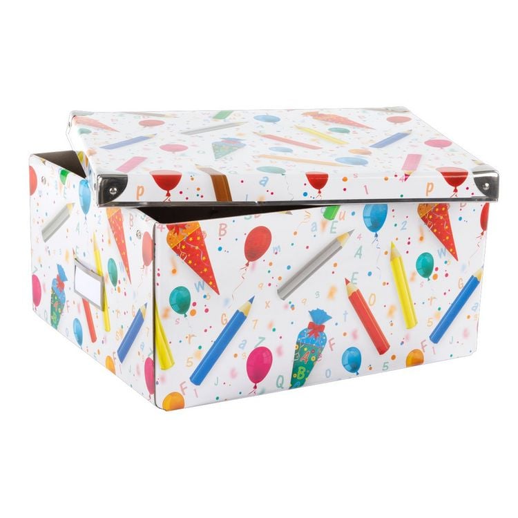 Produktbild: Idena Aufbewahrungsbox Schule faltbar 35x28x17cm