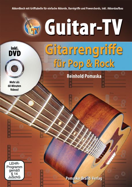Produktbild: Guitar-TV: Gitarrengriffe f&uuml;r Pop und Rock mit DVD
