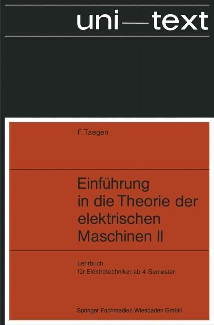 Produktbild: Einf&uuml;hrung in die Theorie der elektrischen Maschinen II
