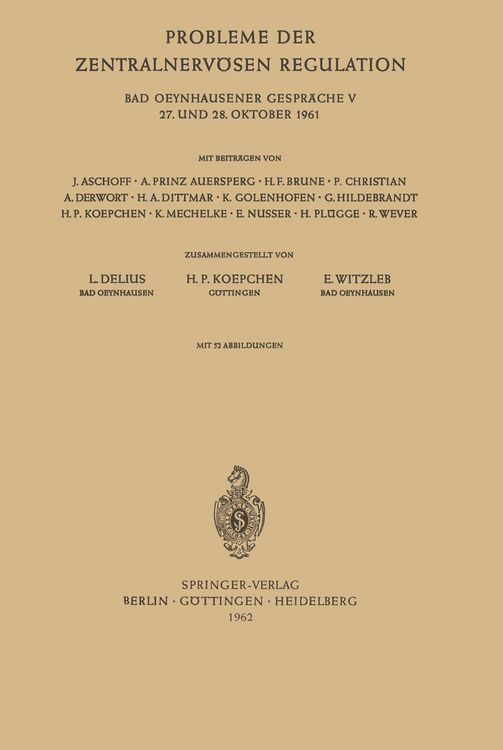 Produktbild: Probleme der zentralnerv&ouml;sen Regulation