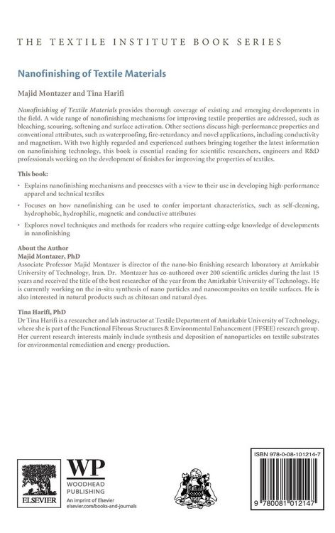 Produktbild: Nanofinishing of Textile Materials