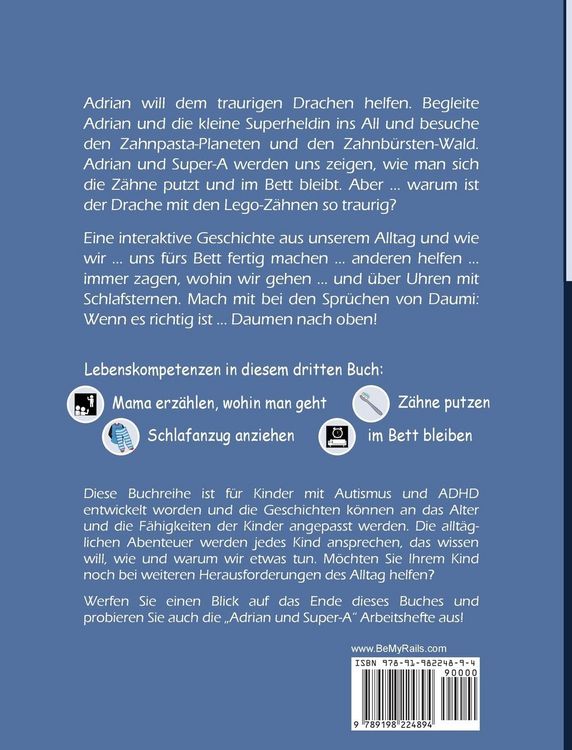 Produktbild: Adrian und Super-A gehen schlafen und fliegen ins All