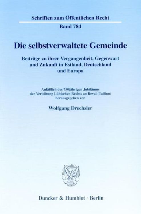 Produktbild: Die selbstverwaltete Gemeinde.