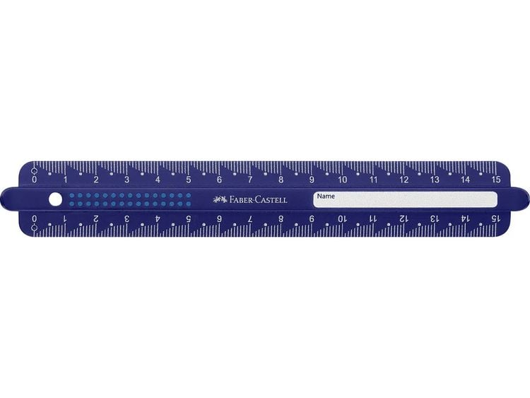Produktbild: Faber-Castell Lineal 15 cm Dots bruchsicher