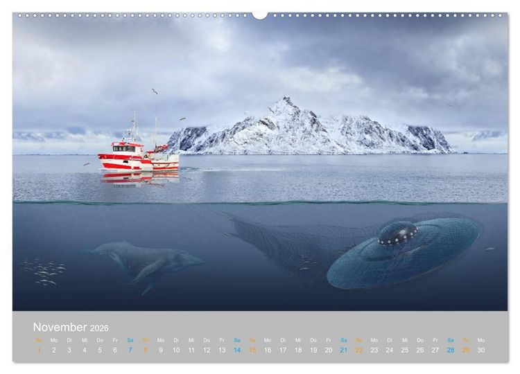 Produktbild: Fantastisch und surreal - unbekannte Flugobjekte (hochwertiger Premium Wandkalender 2026 DIN A2 quer), Kunstdruck in Hochglanz