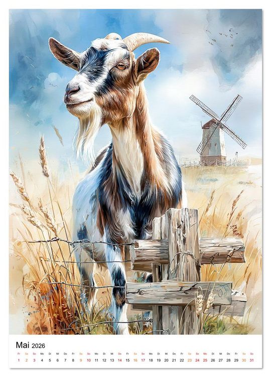 Produktbild: Bauernhof Tiere (hochwertiger Premium Wandkalender 2026 DIN A2 hoch), Kunstdruck in Hochglanz