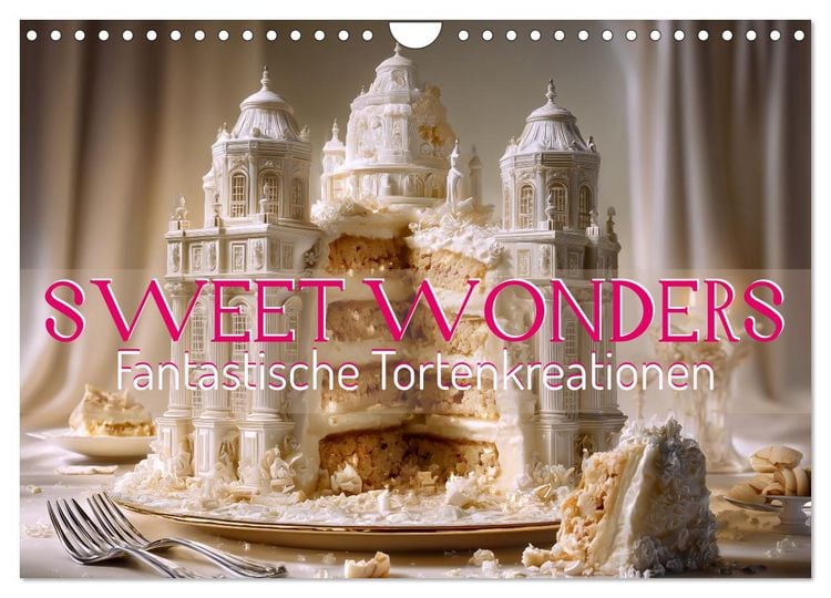 Produktbild: Sweet Wonders. Fantastische Tortenkreationen (Wandkalender 2026 DIN A4 quer), CALVENDO Monatskalender