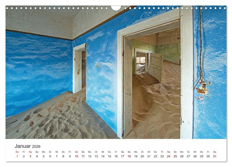 Produktbild: Kolmannskuppe Die Geisterstadt in der Sandw&uuml;ste (Wandkalender 2026 DIN A3 quer), CALVENDO Monatskalender