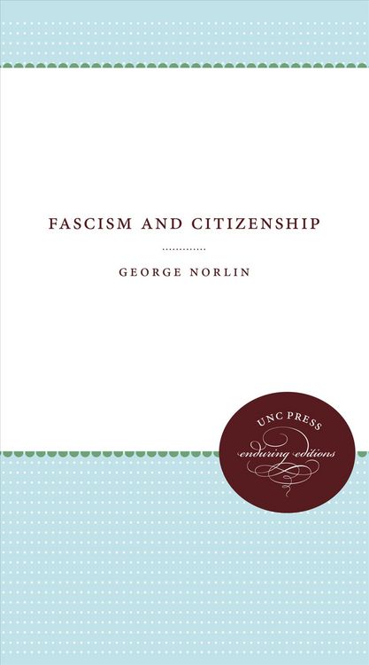 Produktbild: Fascism and Citizenship