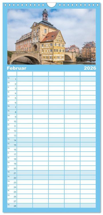 Produktbild: Familienplaner 2026 - Dahoam in Bayern mit 5 Spalten (Wandkalender, 21 x 45 cm) CALVENDO