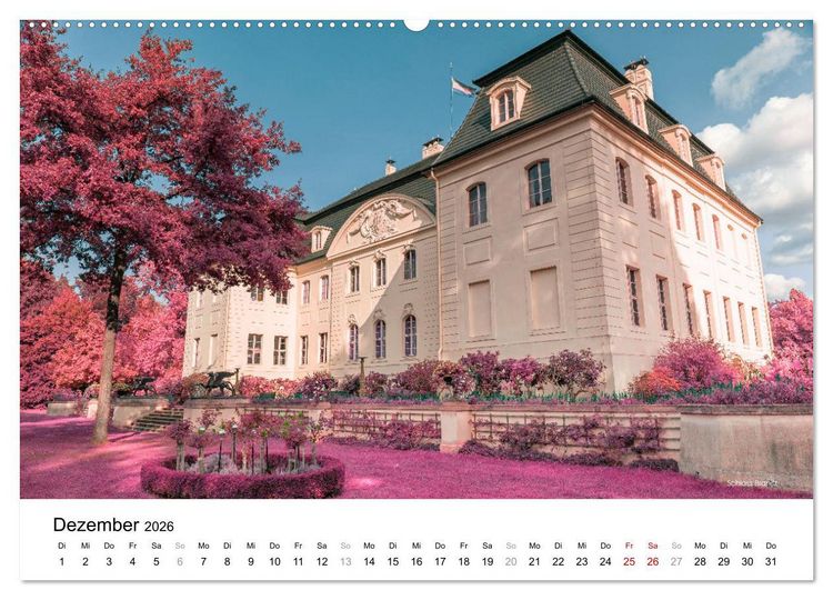 Produktbild: Die Lausitz im faszinierenden Infrarotlicht (hochwertiger Premium Wandkalender 2026 DIN A2 quer), Kunstdruck in Hochglanz