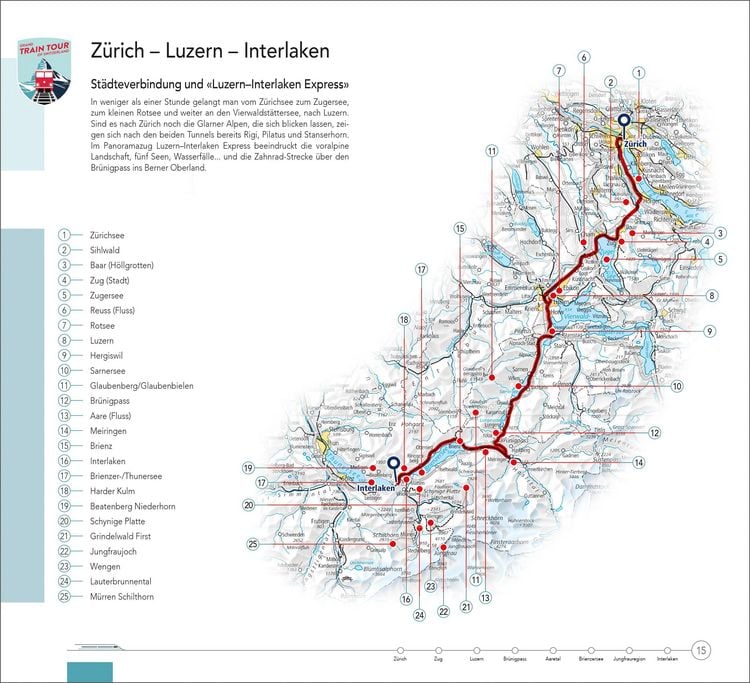 Produktbild: Hallwag Reisef&uuml;hrer Grand Train Tour of Switzerland, deutsche Ausgabe