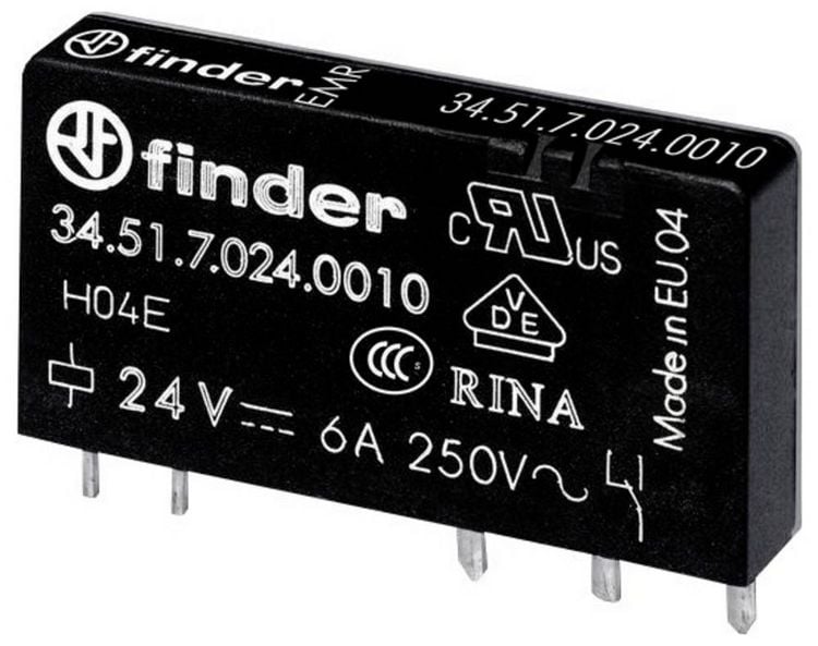 Produktbild: Finder 34.51.7.060.0000 Printrelais 60 V/DC 6A 1 Wechsler 1St.