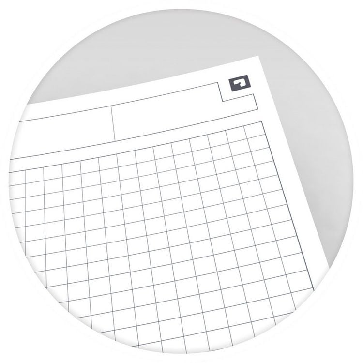Produktbild: OXFORD Studium A4+ Polypropylen doppelspiralgebundenes Organiserbook, 5 mm kariert, 80 Blatt, SCRIBZEE&reg; kompatibel, 1 St&uuml;ck sortiert