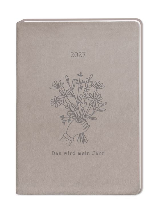 Produktbild: Terminplaner Lederlook 2027 Taupe