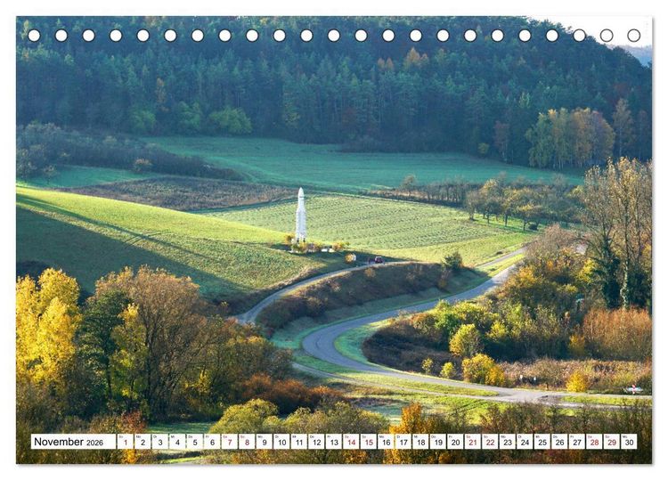 Produktbild: Hardheim und Umgebung (Tischkalender 2026 DIN A5 quer), CALVENDO Monatskalender