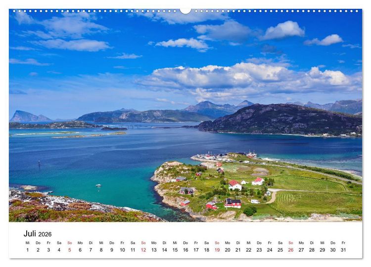 Produktbild: Norwegen 2026 - vom Fjord zum Fjell (hochwertiger Premium Wandkalender 2026 DIN A2 quer), Kunstdruck in Hochglanz