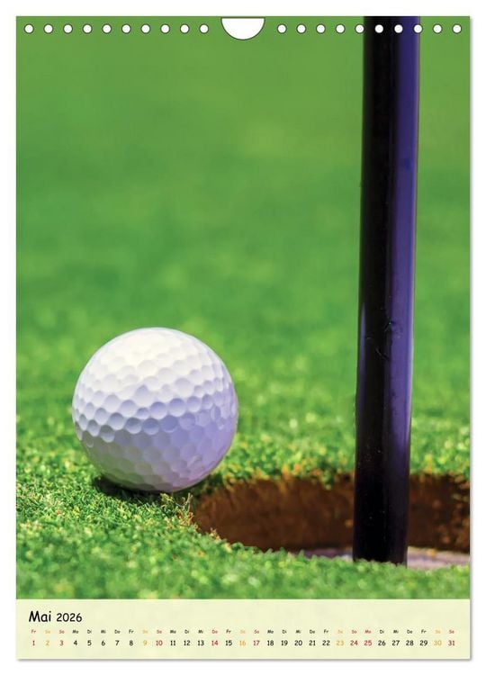 Produktbild: Golf Leidenschaft (Wandkalender 2026 DIN A4 hoch), CALVENDO Monatskalender
