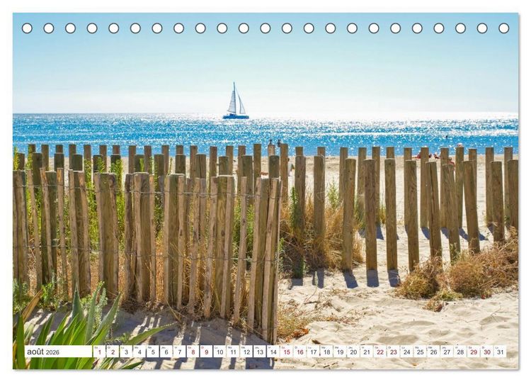 Produktbild: Montpellier - Escapades en ville et aux alentours (Calendrier de bureau 2026 DIN A5 vertical), CALVENDO calendrier mensuel
