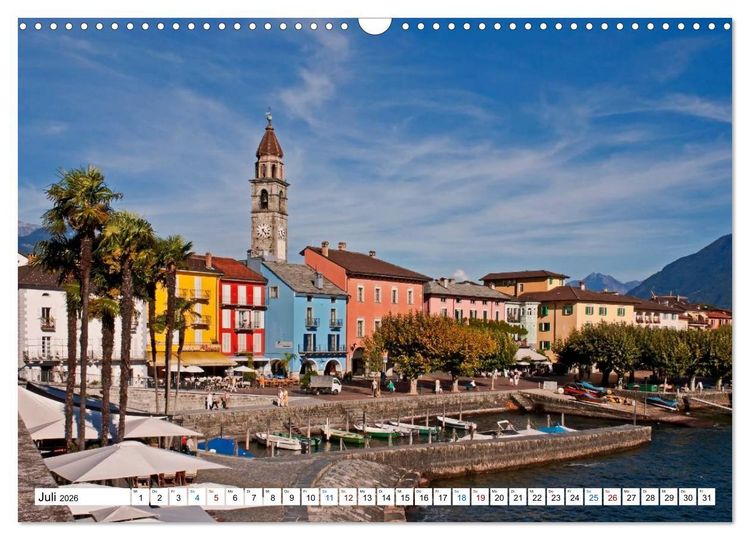 Produktbild: Tessin, Impressionen aus der Italienischen Schweiz (Wandkalender 2026 DIN A3 quer), CALVENDO Monatskalender