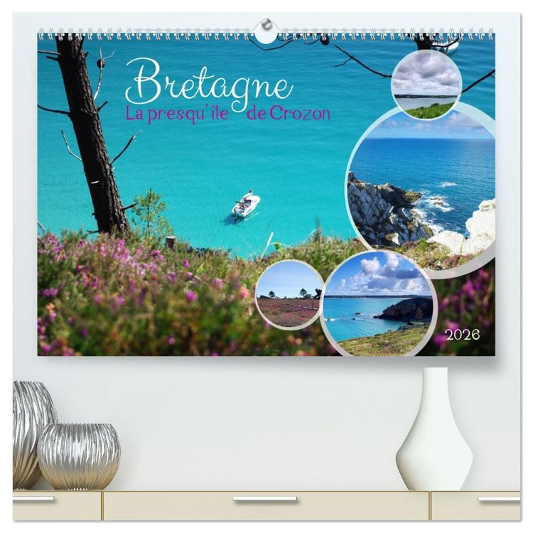 Produktbild: Bretagne La presqu'&icirc;le de Crozon (Calendrier mural 2026 DIN A2 vertical) calendrier de bureau