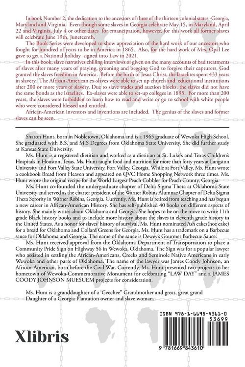 Produktbild: (My View) Celebrating Juneteenth with Three Colonial States-Georgia, Maryland and Virginia! Emancipation Independence Day Federal National Holiday for