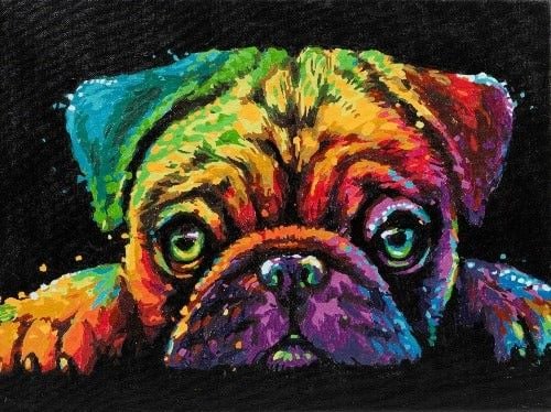 Produktbild: Craft Buddy PBN-3030-028 - Paint by Numbers, Pups Dream, 30x40cm, Malen nach Zahlen