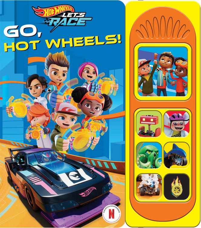 Produktbild: Hot Wheels Let's Race - Go, Hot Wheels! - Soundbuch - Pappbilderbuch mit 7 Ger&auml;uschen