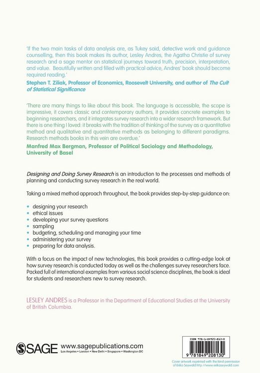 Produktbild: Designing and Doing Survey Research