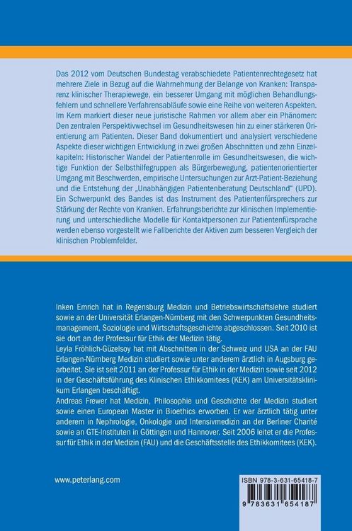 Produktbild: Ethik in der Medizin aus Patientensicht