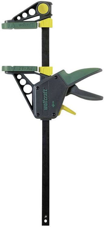 Produktbild: Wolfcraft 3031000 Einhandzwinge Spann-Weite (max.):300mm Ausladungs-Ma&szlig;e:100mm