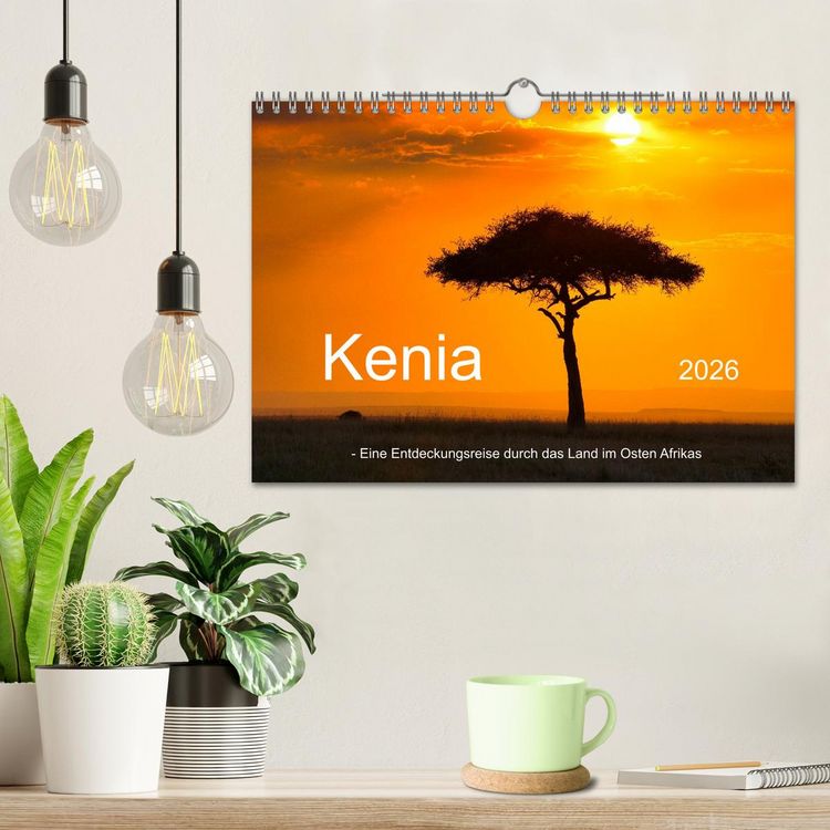 Produktbild: Kenia - Eine Entdeckungsreise durch das Land im Osten Afrikas (Wandkalender 2026 DIN A4 quer), CALVENDO Monatskalender