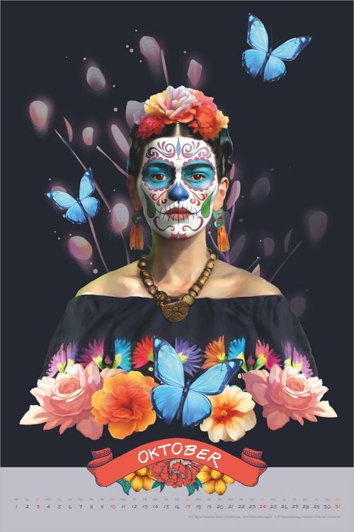 Produktbild: Frida Kahlo Wandkalender 2027
