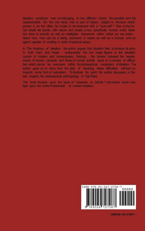 Produktbild: The Anatomy of Idealism