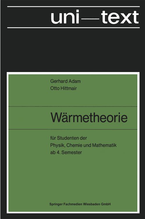Produktbild: W&auml;rmetheorie