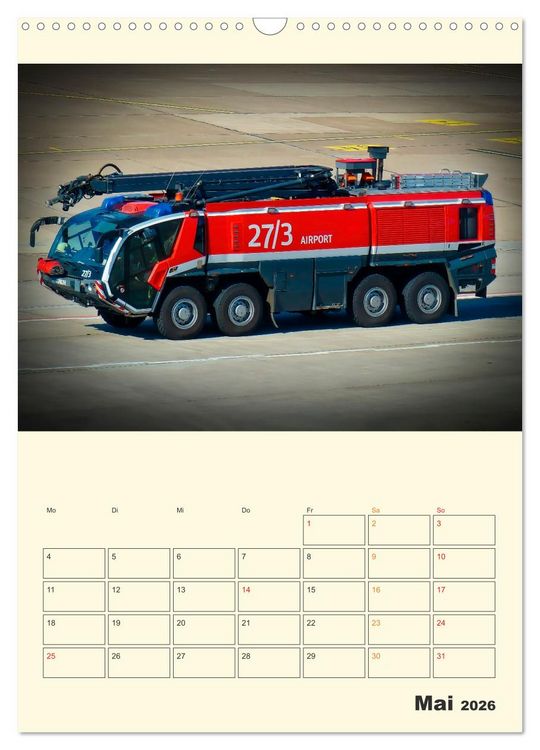 Produktbild: Feuerwehr - der Kalender (Wandkalender 2026 DIN A3 hoch), CALVENDO Monatskalender