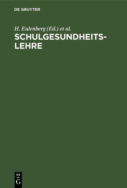 Produktbild: Schulgesundheitslehre